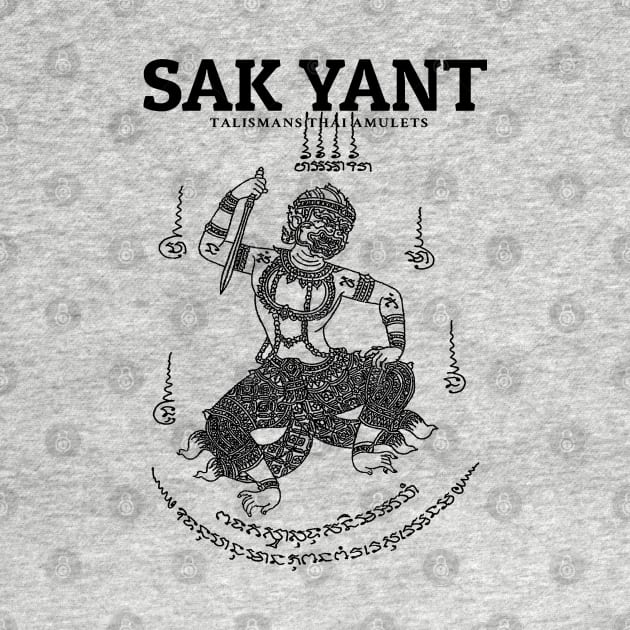 Sak Yant Muay Thai Hanuman by KewaleeTee